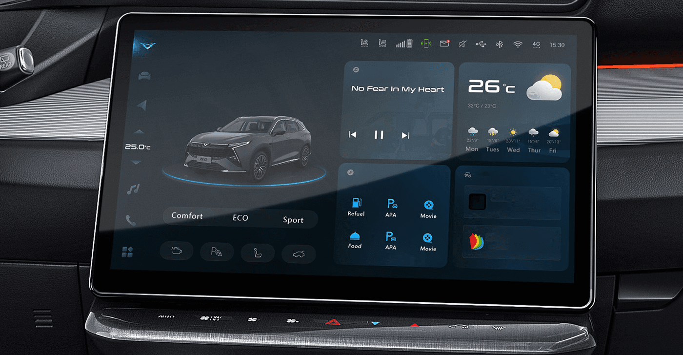 12. 3 inch+14.6 inch LCD screen